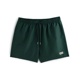 BATHER Swim trunks Men's Solid Pine Green New With Tags